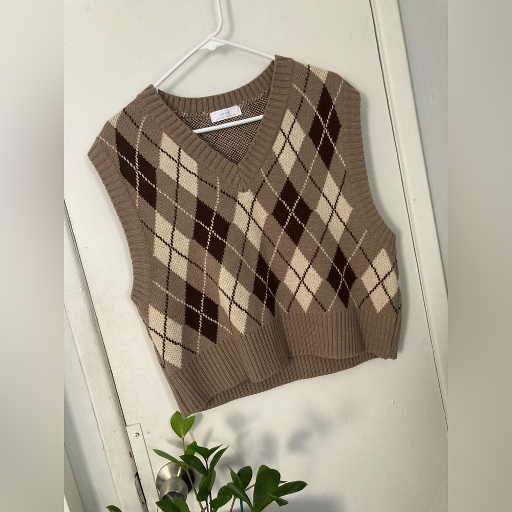 OAK+FORT Argyle Sweater Vest